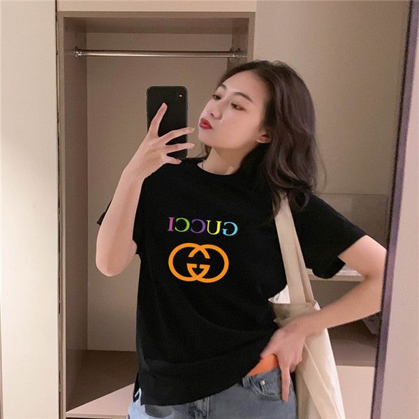 Exención Sequía parálisis Gucci para mujer de diseño de camisetas algodón de las tapas de Corea  mujeres del estilo