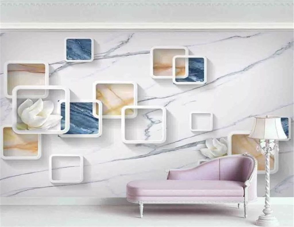 3d Home Wallpaper Living Room In Wall PaperS HD Atmosphere 3D Stereo White  Stone Background Wall Painting Wallpaper