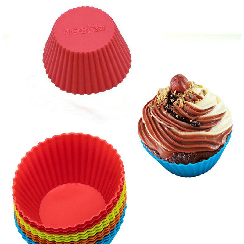 7cm Silicone Muffin Cup Mould Muffin Cupcake Molds FDA DIY Cupcake
