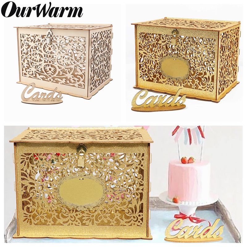 Vent Party Card Boxes Ourwarm Diy Wedding Gift Card Box Wooden