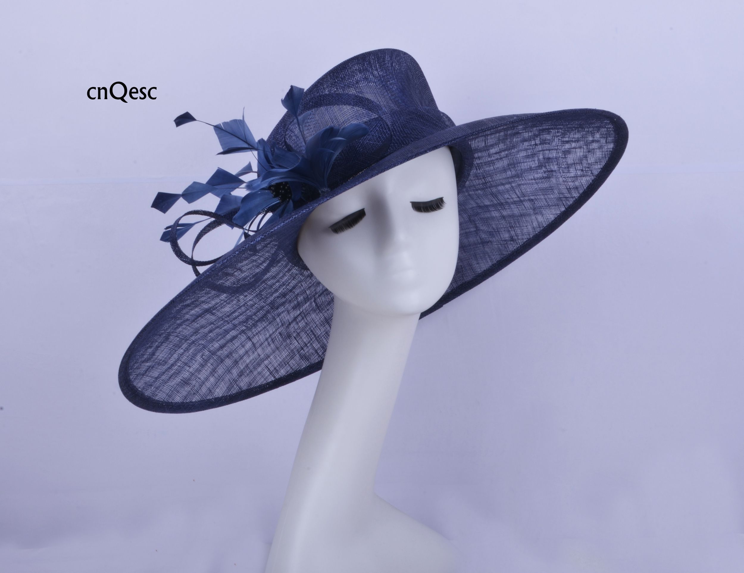 ladies blue wedding hats