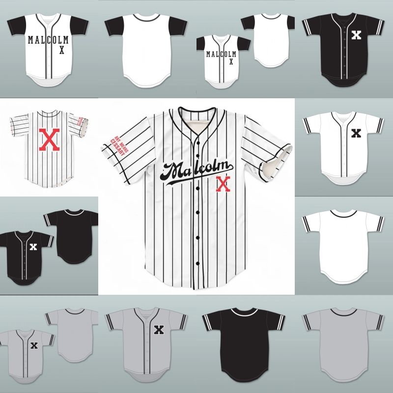 malcolm x baseball jersey