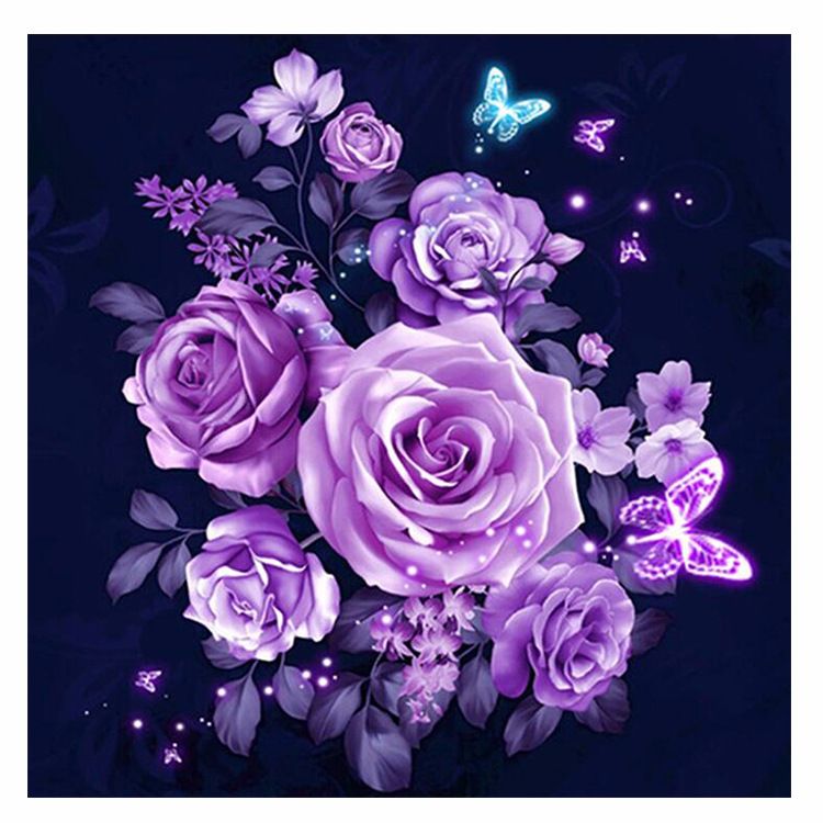 Kit De Pintura Con Diamantes 5d Rosa 30x30 Cm Kit De Pintura Con Diamantes 5d Rosa 30x30 Cm