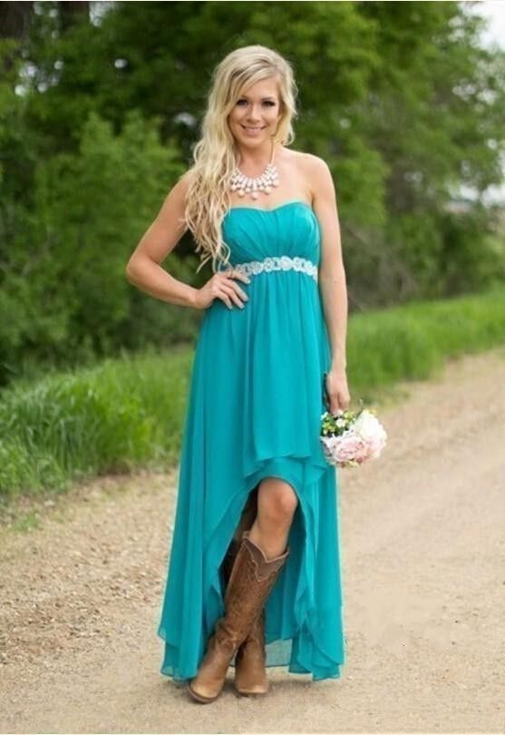Teal country dress Clearance