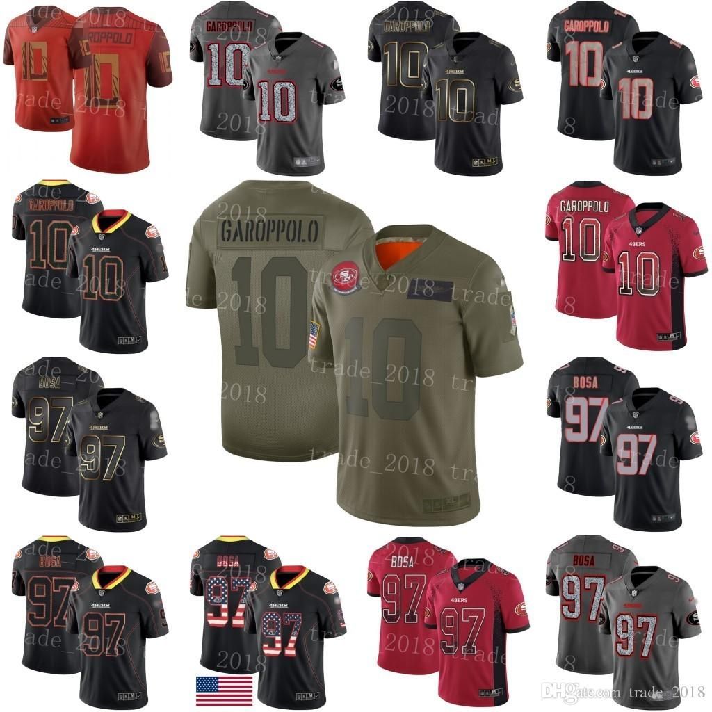 49ers jersey black