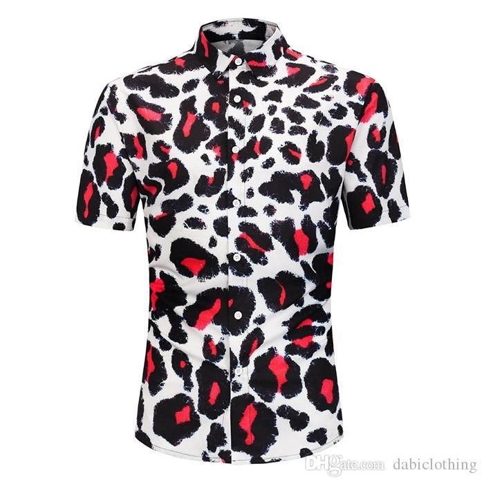 h and m red leopard print dress