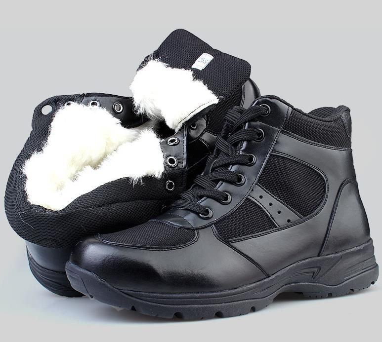 black suede tactical boots