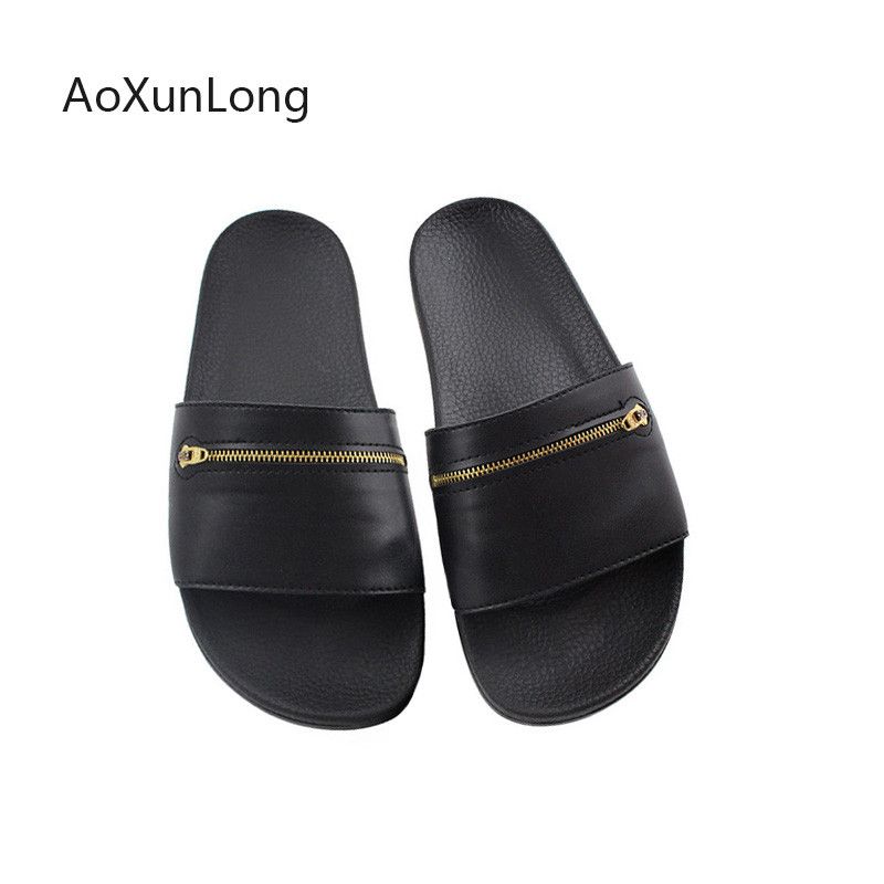 zipper slippers for mens