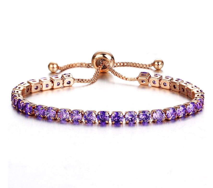 Rose Gold Purple Dianmond