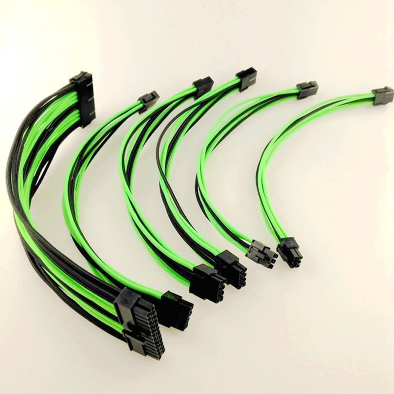 18AWG Basic Extension Cable Kit ATX 24Pin/EPS 4+4Pin/PCI E 8Pin/PCI E