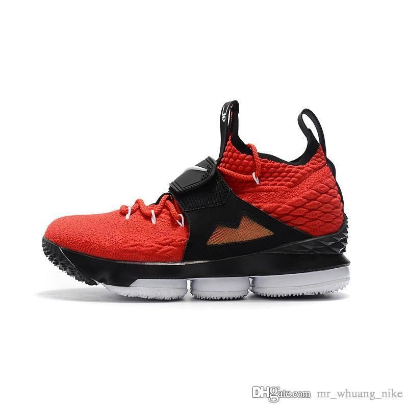 lebron 15 negras con rojo