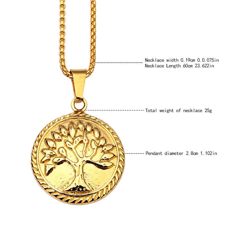 Baum des Lebens Anhänger GelbGold 18 Kt-Handwerker