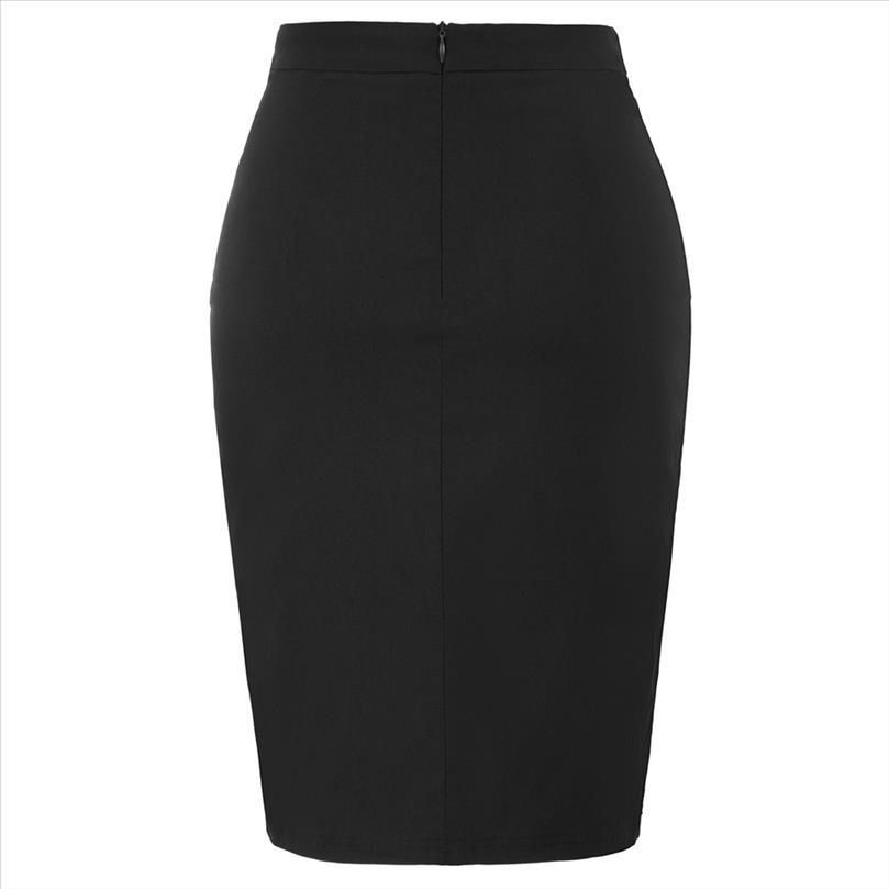navy blue business skirt