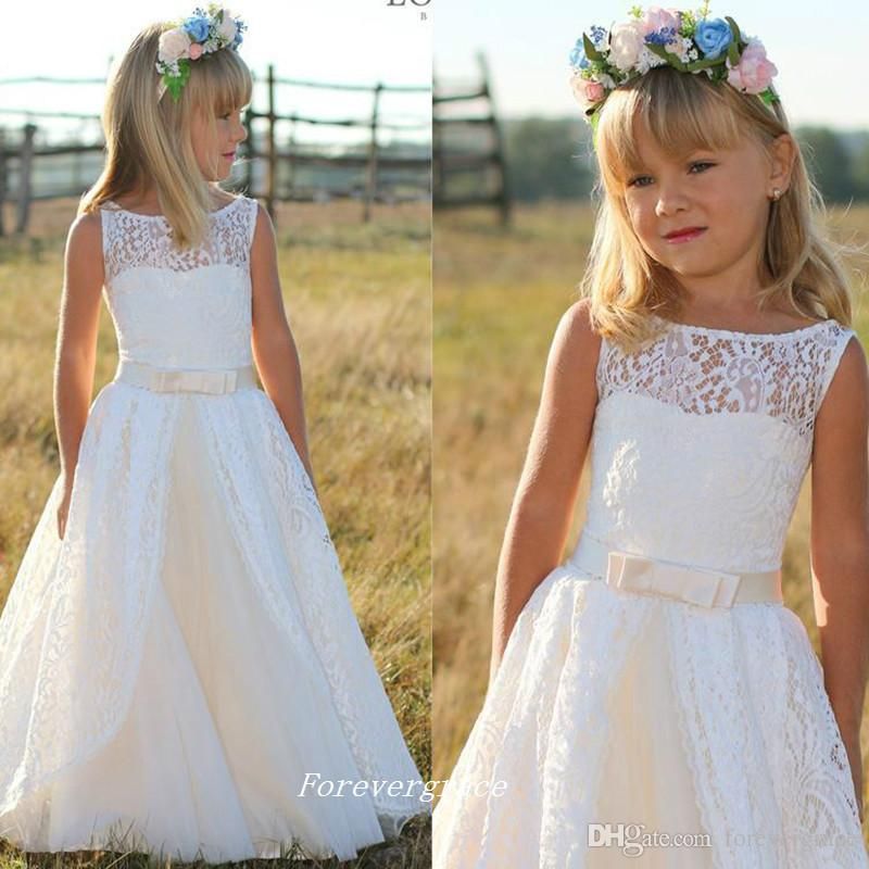 girls white occasion dress