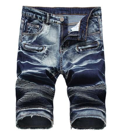 short jeans enrugado