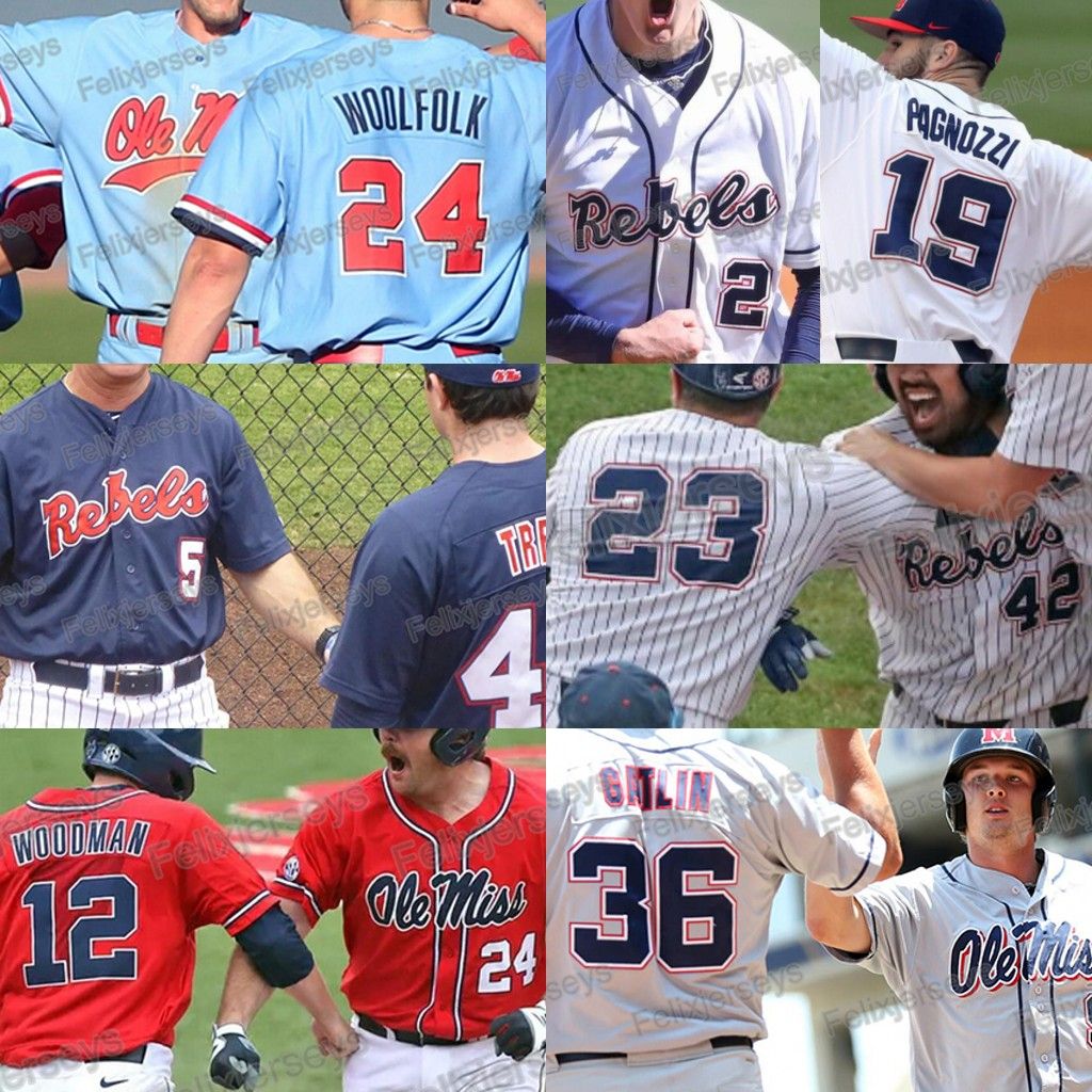 2020 Ole Miss Rebels Baseball Jersey 