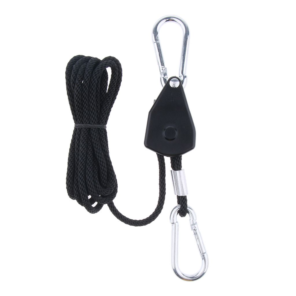 4x 1//8/'/' Rope Ratchet Clip Hanger Reinforced Camping Awning Tent Tensioners