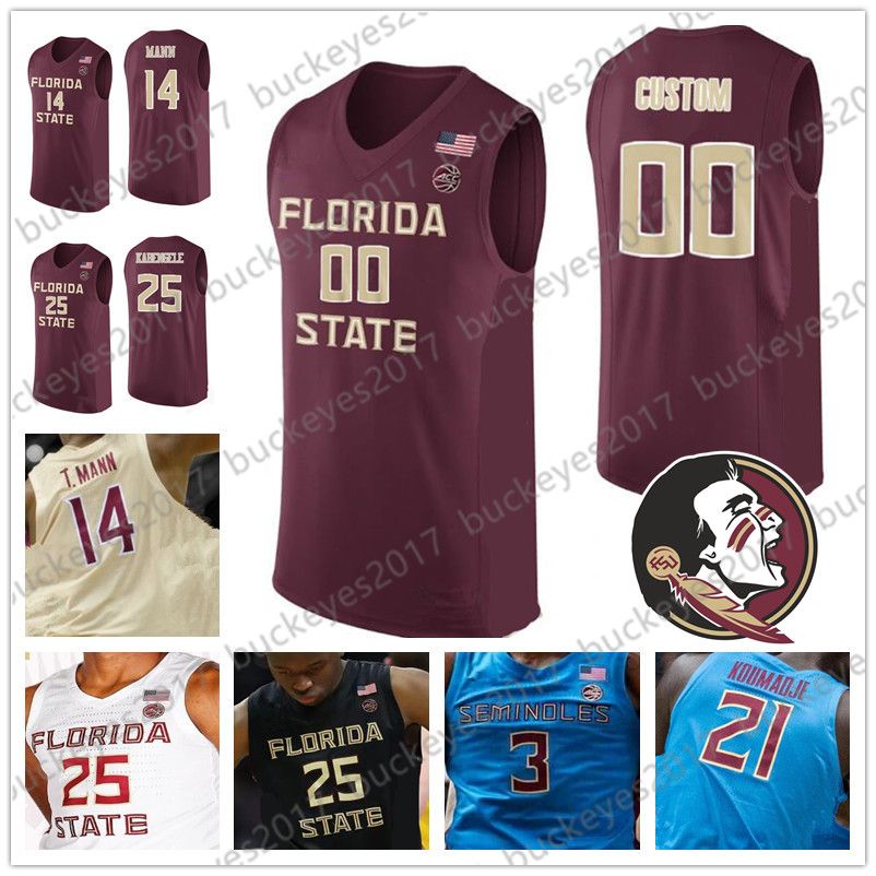 2020 Custom 2019 FSU Florida State Seminoles College Basketball Red