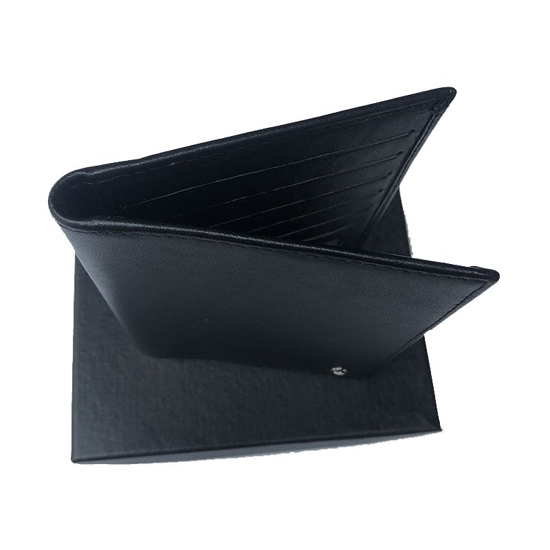 Wallet Black Genuine Leather Passport Holder