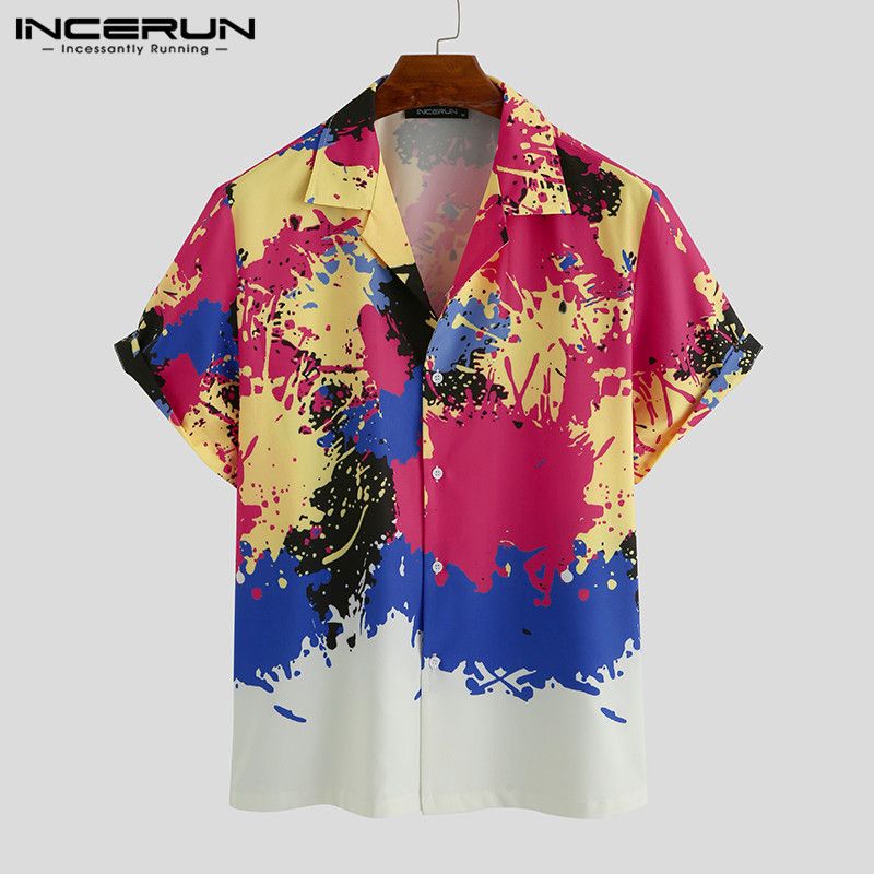 Mens Casual Shirts INCERUN Summer Men 