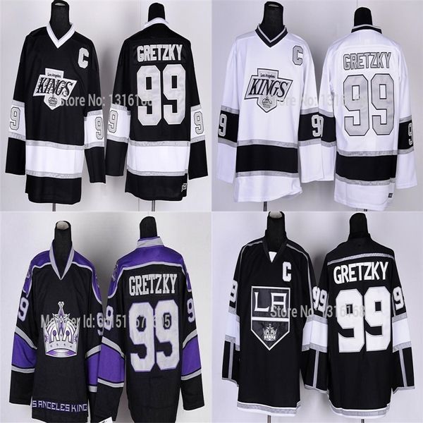 la kings purple and black jersey