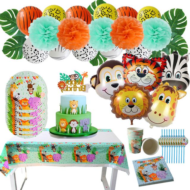 2020 Home Garden Safari Decoration Lion Tiger Animal Ballons Birthday Party Decorations Kids Baby Shower Boy Jungle Zoo Party Decorations From Home Furnishing88 4 56 Dhgate Com