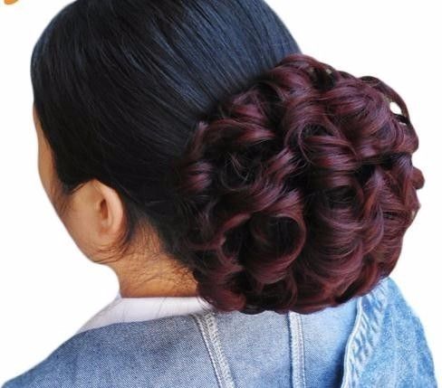 2019 2019 Women Chignon Plastic Comb Extension Hairpiece Wig Clip