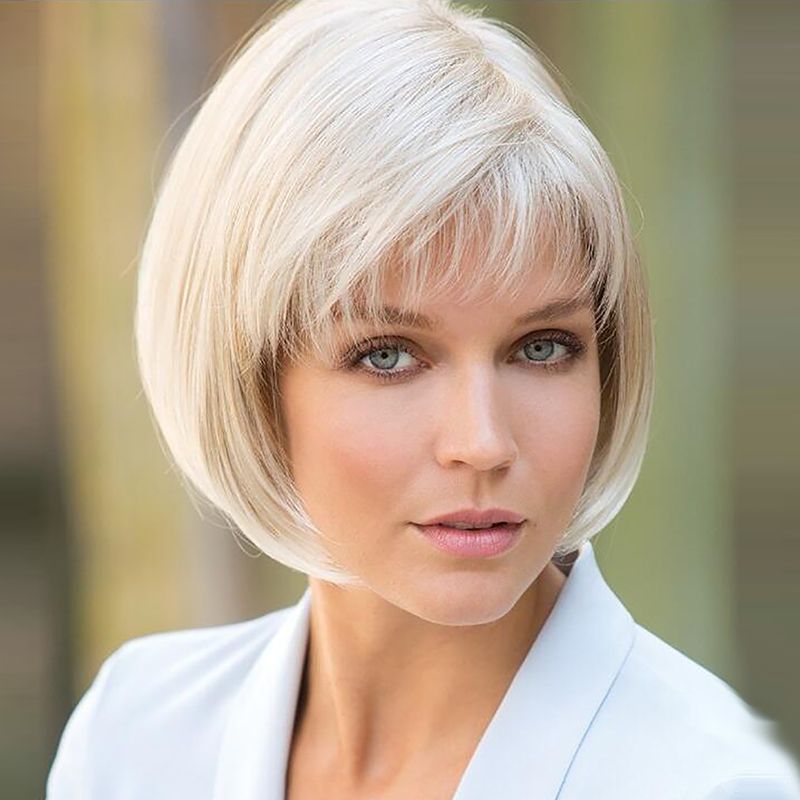 white short hair wig