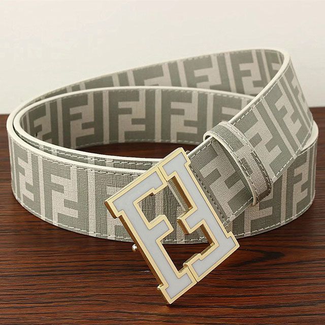 fendi belt white and gold