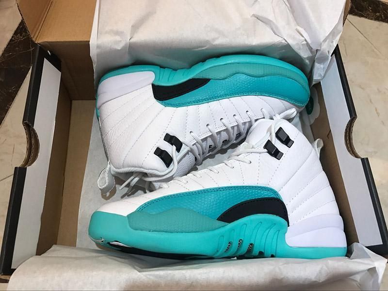 aqua and white 12s