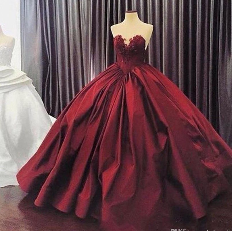 xv dresses maroon