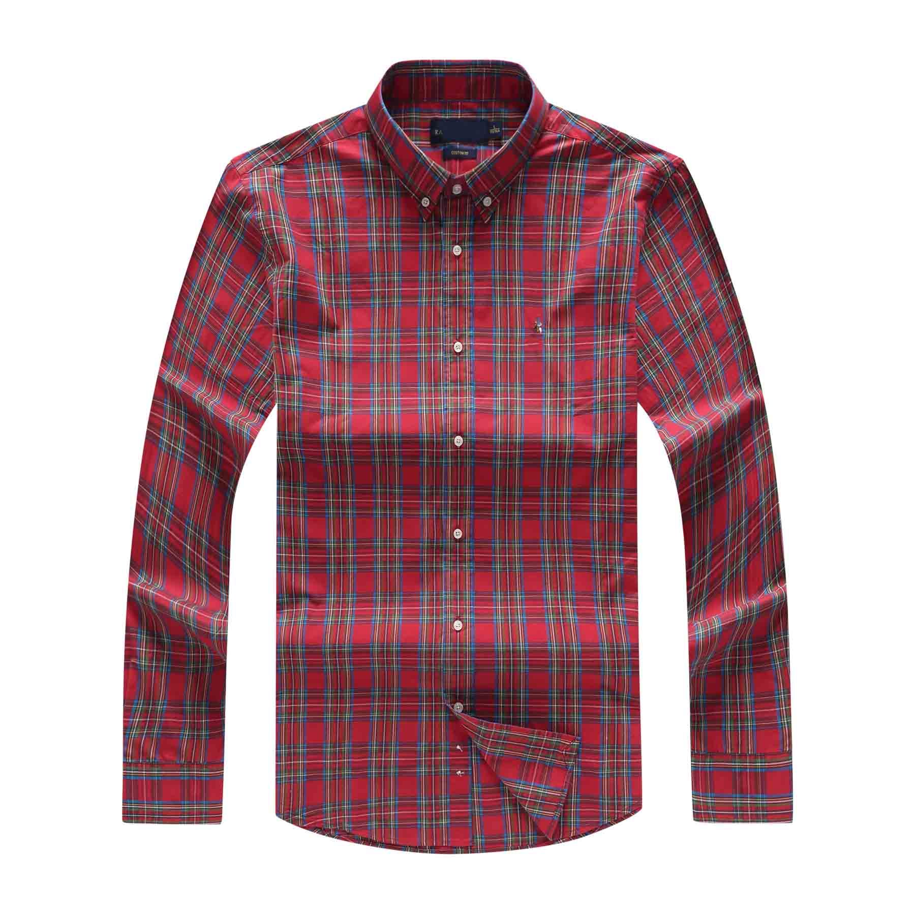 Compre Polo Ralph Lauren De La Camisa De Los Hombres Camisa De Polo De La Marca De Los Hombres Clásicos De Lujo A Cuadros Camiseta De Bordado Marca De Alta Calidad Pony