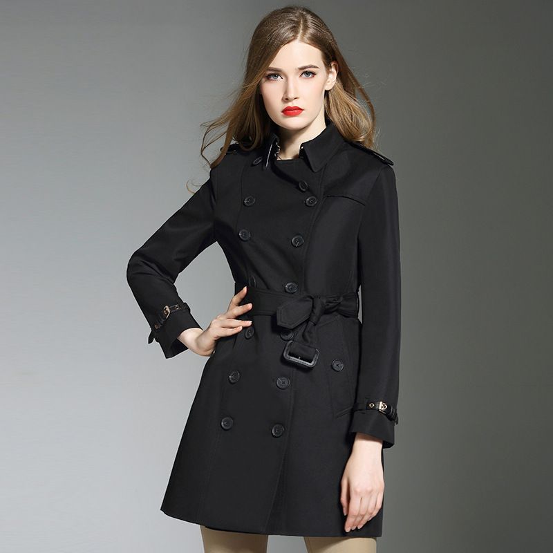 black spring coat