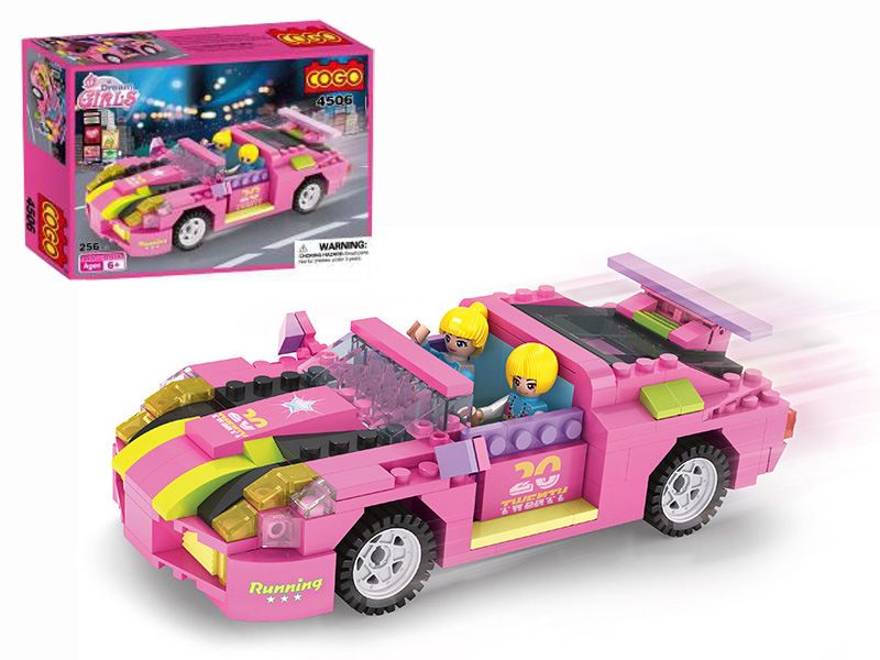 pink construction toys