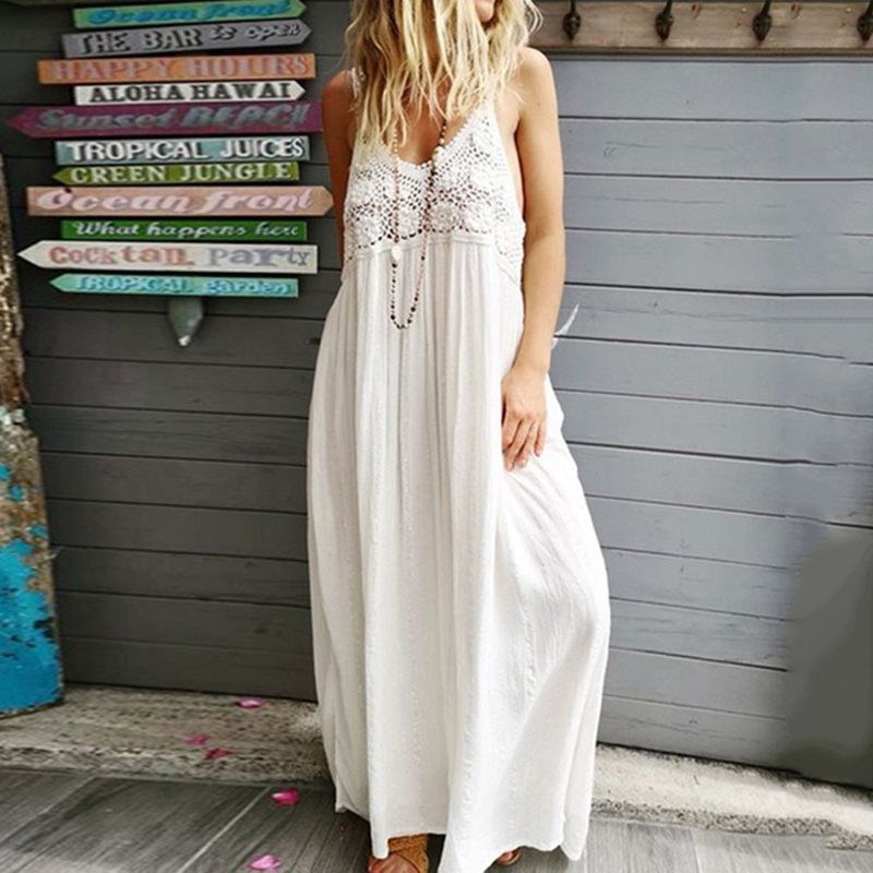 long white sun dresses