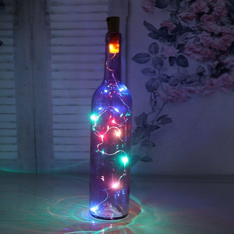 12X 20 LED Corchos Cadena de luces Luz de botella Iluminación de botella Bolsa de vino DHL
