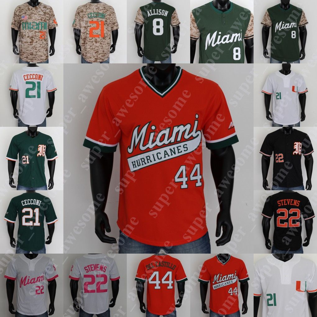 miami hurricanes baseball shirt