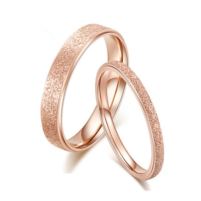 Couple Rings 18K Rose Gold Platinum 