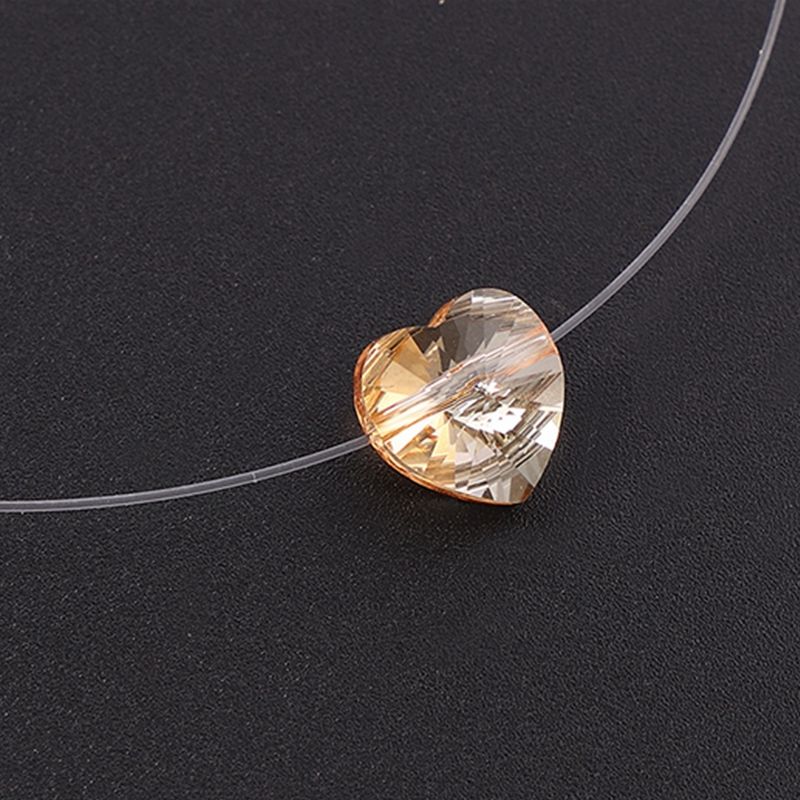 Acheter Femmes Ligne Invisible Collier Simple Coeur Cristaux De Swarovski Pendentif Ras Du Cou Ligne De Pêche Transparente Fille Bijoux De 5,02 € Du ... Acheter Femmes Ligne Invisible Collier Simple Coeur Cristaux De Swarovski Pendentif Ras Du Cou Ligne De Pêche Transparente Fille Bijoux De 5,02 € Du ...