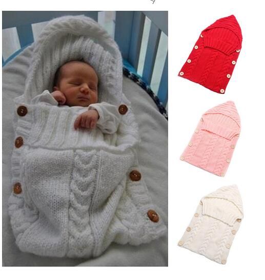 Acheter Couvertures Pour Bebe Nouveau Ne Enfant Couverture Bebe A La Main Bebes Sac De Couchage Costume En Tricot Crochet Bebe Tricote Sacs De Couchage Sacs De Sommeil Bouton De 23 32