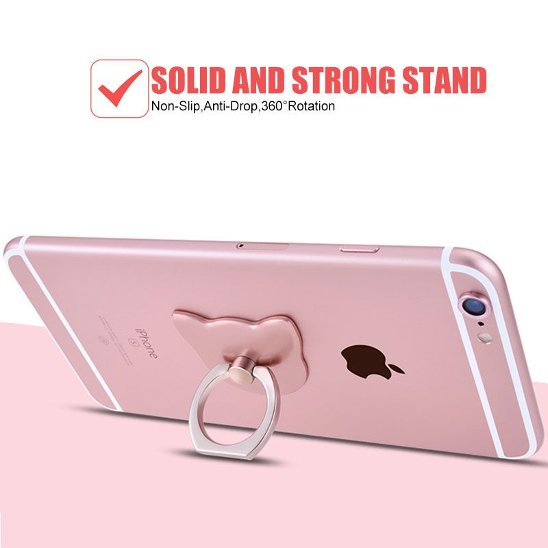 Anillo Dedo Cat 360 ° universal de montaje con Soporte Teléfono Coche Agarre Magnético E7Q8 Anillo Dedo Cat 360 ° universal de montaje con Soporte Teléfono Coche Agarre Magnético E7Q8