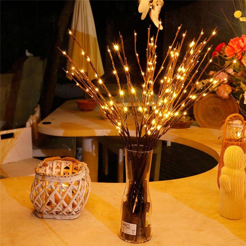 20 LED Willow Tree Branch Light Fairy String Lamp Home Party Romantic Decor