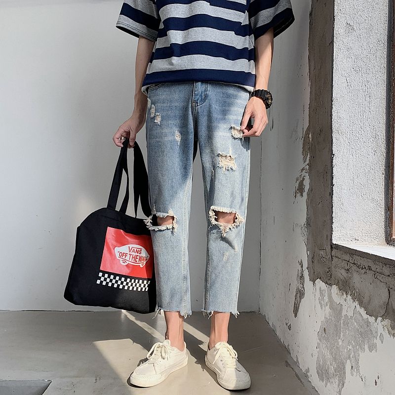 young mens ripped jeans