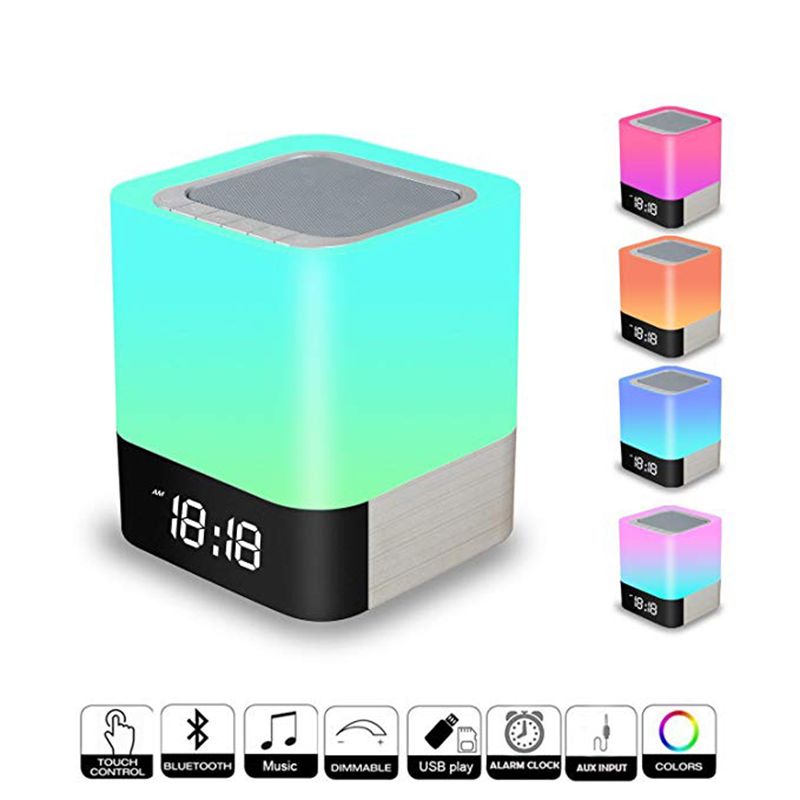 2020 MUSKY DY28 Plus Portable Bluetooth Speaker LED Night Light Lamp With LED Display Handsfree