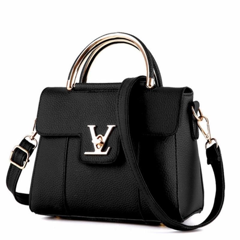 fake leather messenger bag