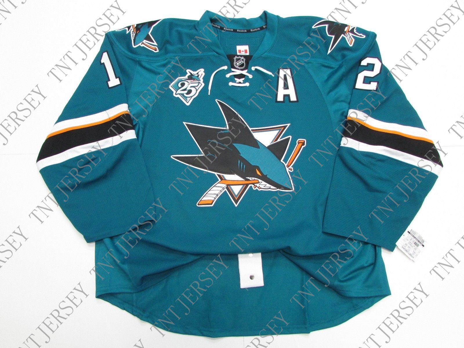 san jose sharks 25th jersey
