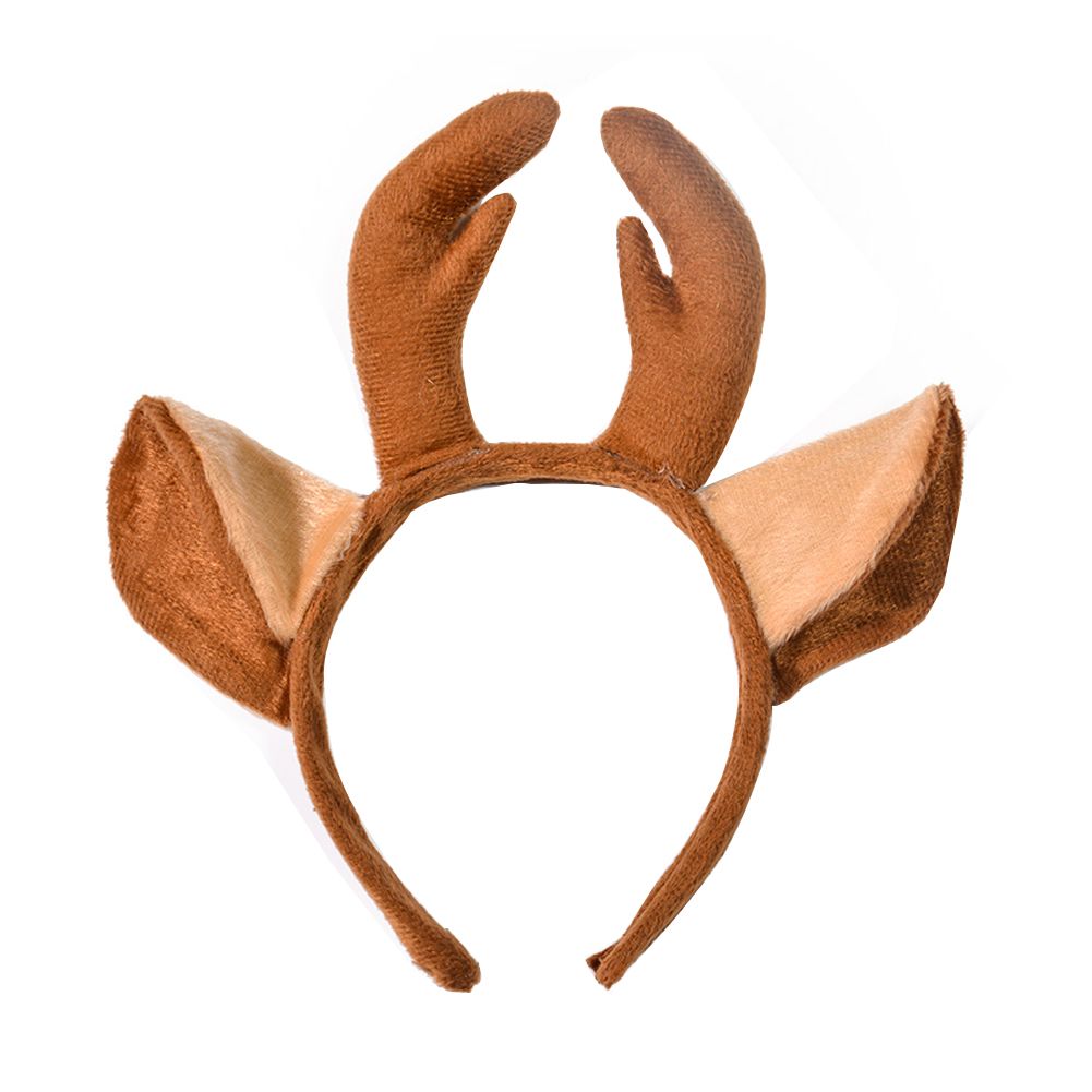 Christmas Head Band Elk Antler Headband With Ear Cute Deer Hair