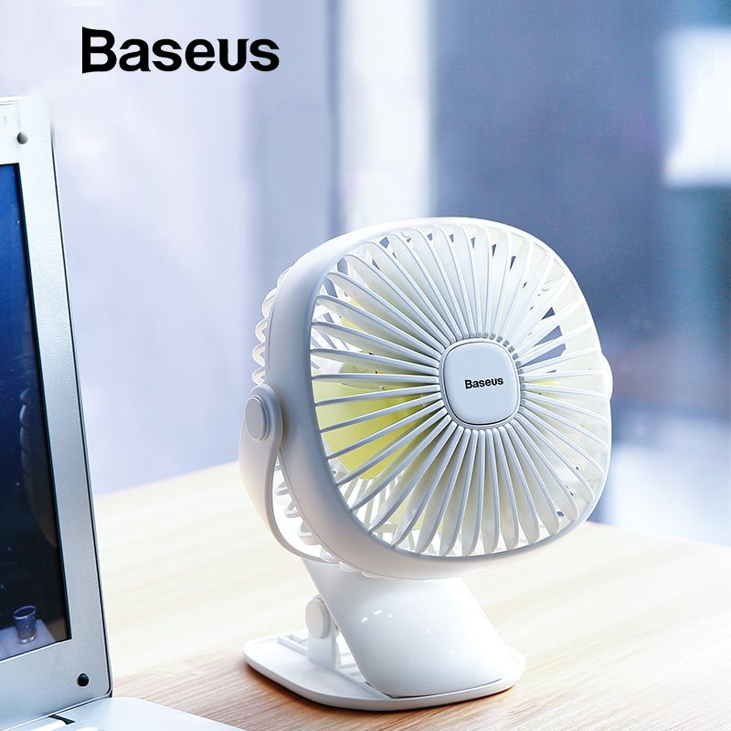 Color : White Mini Portable Cooling Fan Automatic Rotation Leafless Fan Small USB Electric Fan Fresh Office Student Desktop Mini Leafless Fan