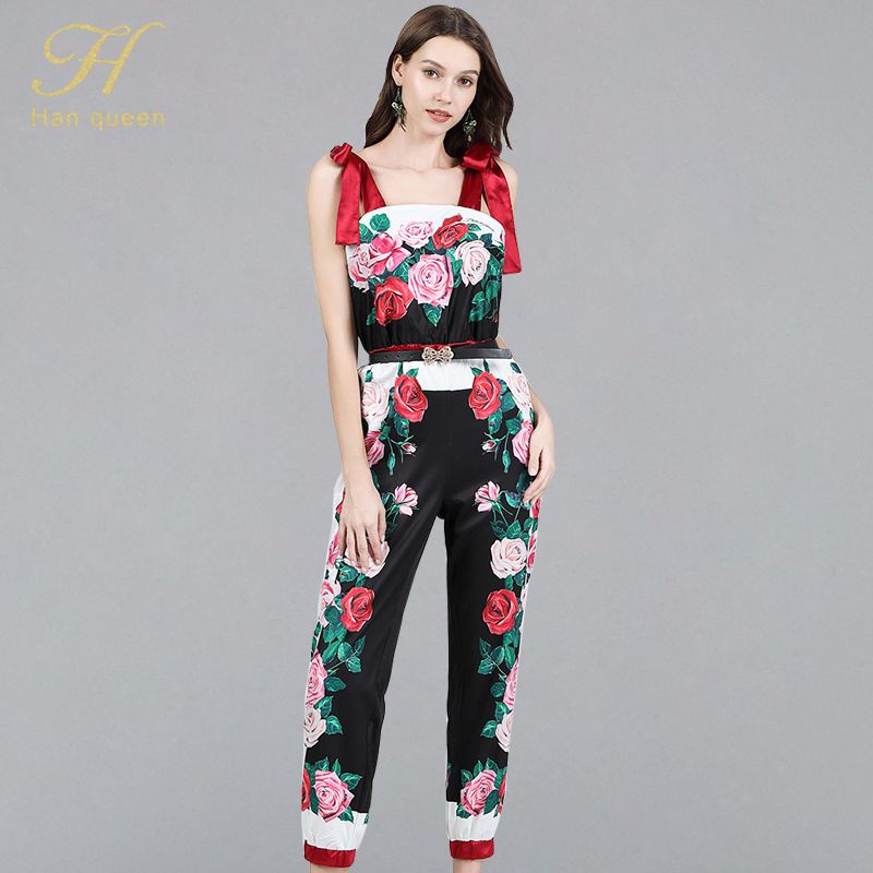 rose print jumpsuit