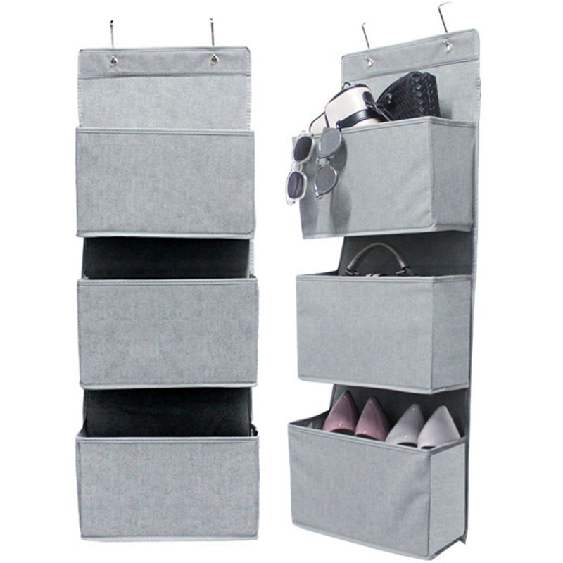 Satin Al Kapi Ustu Asili Kumas Organizator 3 Tier Cepli Dergi Ajandasi Depolanabilir Dolap Depolama Gri Renk Tl87 61 Dhgate Comda